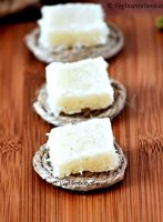 Nariyal ki barfi recipe with milkmaid costume