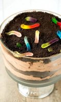 Oreo mud pie recipe in flower pot