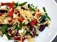 Orzo salad with sun dried tomatoes recipe