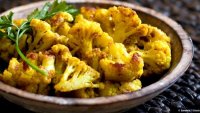 Oven roasted cauliflower recipe turmeric cauliflower