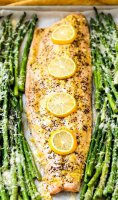 Parmesan salmon and asparagus recipe