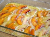 Peach cake with canned peaches recipe