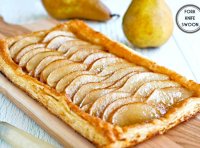 Pear tart short crust pastry dough recipe