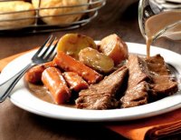 Pot roast recipe in crock pot with gravy
