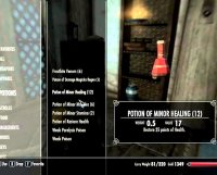 Potion of healing skyrim recipe