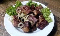 Preparar carne seca frita recipe