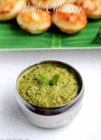 Pudina chutney for idli dosa recipe
