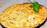Quiche de puerro y queso recipe