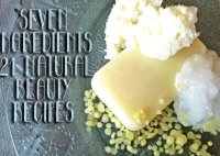 Recipe for all natural facial products