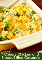 Recipe for chicken cheese rice and broccoli casserole