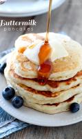 Recipe for fluffy buttermilk pancakes