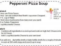 Recipe for pepperoni pizza soup