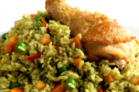 Recipe for peruvian green rice