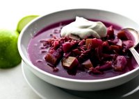 Recipe for sweet and sour red cabbage soup