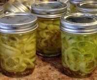 Recipe for sweet banana pepper rings