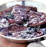 Red wine rump steak recipe