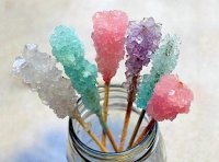 Rock candy on a string recipe