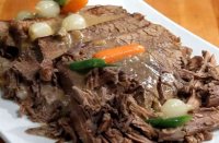 Round top round roast recipe crock pot