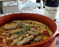 Salsicce in umido con fagioli recipe