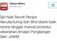Secret recipe halal atau tidak 2013