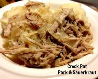 Slow cooker roast pork and sauerkraut recipe