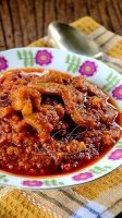 Soutong kembang masak sambal kacang recipe