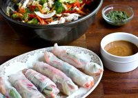 Spring roll recipe sauce dipping dishes