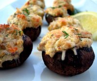 Stuffed mushrooms with crab meat recipe