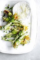 Stuffed zucchini flowers recipe with ricotta