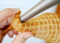 Sugar cone mini cornucopias recipe