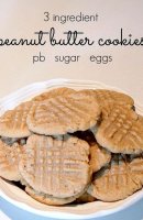 Super easy peanut butter cookie recipe