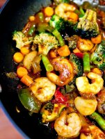Szechuan shrimp stir fry recipe