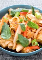 Thai basil noodles with tofu recipe