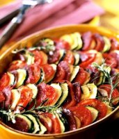 Tian de courgette au chorizo recipe