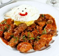 Tochitura cu carne de porc si mamaliga recipe