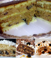 Torta com recheio de ameixa e doce de leite recipe