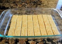 Twix bars recipe with club crackers