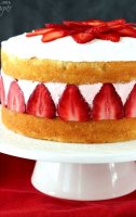 Vanilla strawberry cream cake recipe