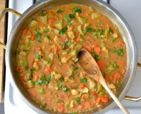 Vegetarian curry sauce recipe with coconut milk