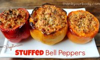 Vegetarian stuffed bell peppers easy recipe