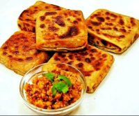 Video recipe of egg paratha