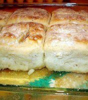 Vruchtenbowl met 7-up biscuits recipe