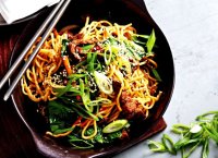 Wok tossed beef noodle soup recipe