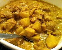 Yellow curry chicken recipe without coconut milk