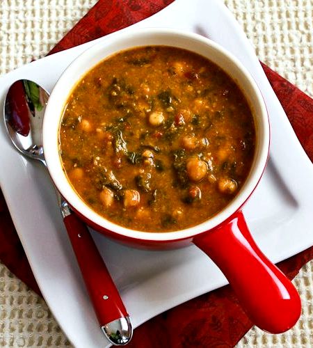 Tomato based bean soup with vegetables recipe