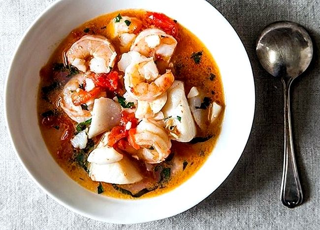 Types of shellfish soup recipe