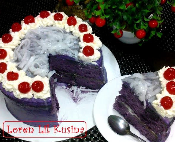 Ube cake recipe aling oday chiffon cake