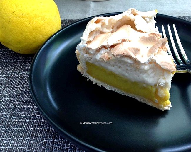 Vegan lemon meringue pie tofu recipe
