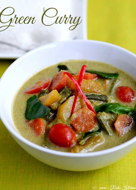 Vegetarian thai green curry recipe