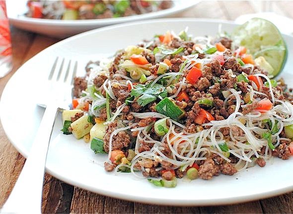 Vermicelli beef and thai basil salad recipe